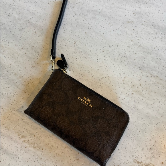 Coach Brown Wristlet - Picture 5 of 7